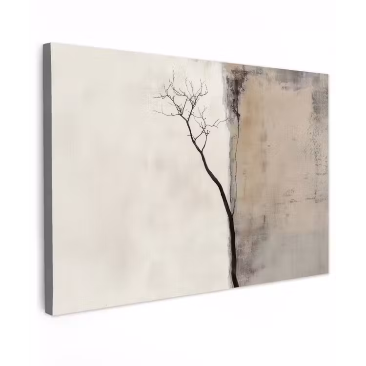 Wabi sabi - Plant - Beige canvas 2cm klein -z3d