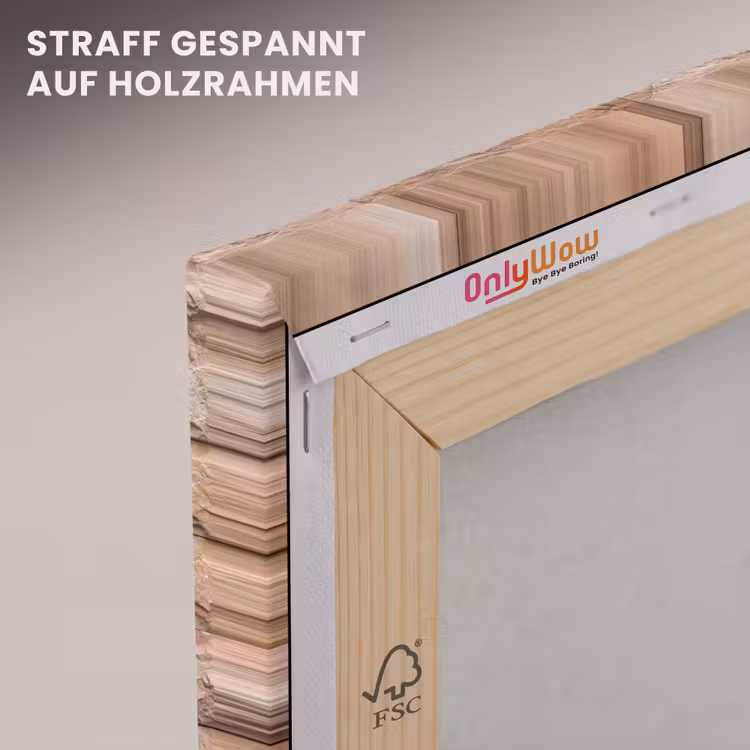 Muur - Steen - Ruw - Textuur - Beige canvas 2cm klein -uniquesellingpoint_afwerking-onlywow_DE