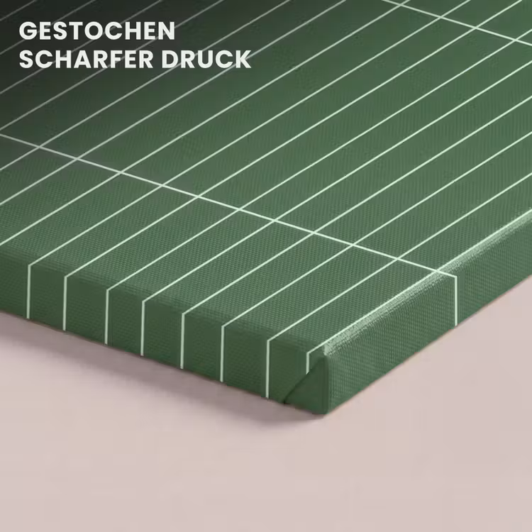 Wandtegel - Verticaal - Donkergroen canvas 2cm klein 34 -closeup_print_DE