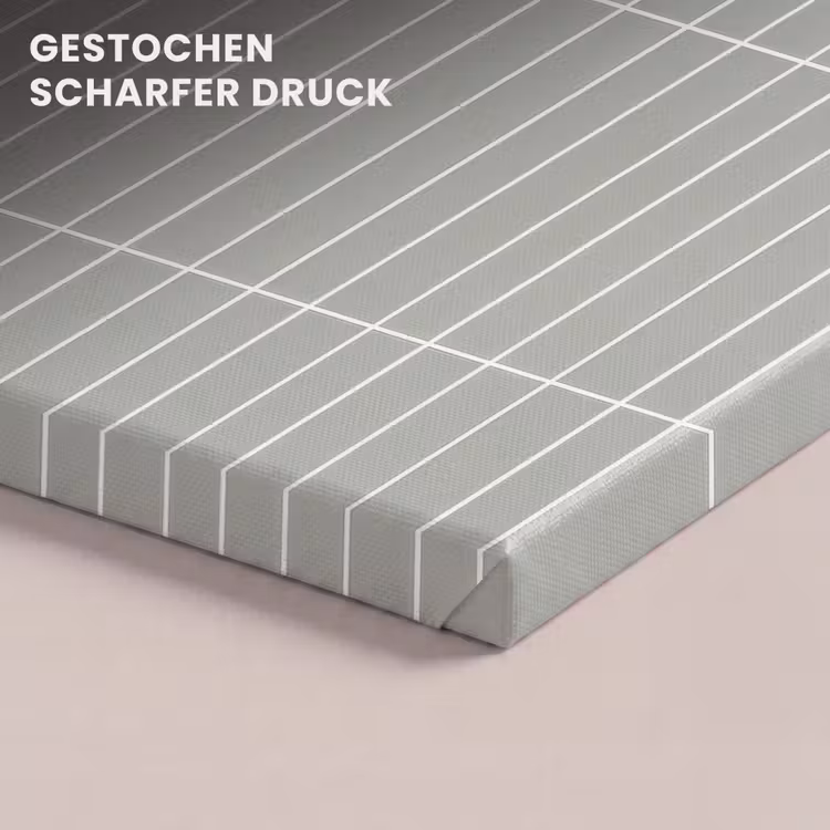 Wandtegel - Verticaal - Lichtgrijs canvas 2cm klein 34 -closeup_print_DE
