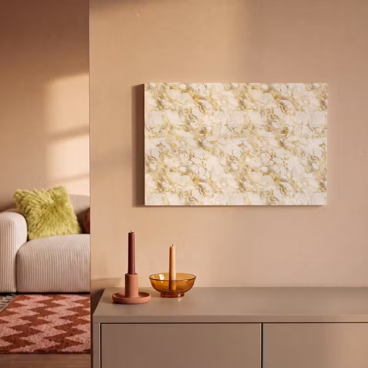 Warm - Gouden - Marmer - Patroon canvas 2cm klein 34 -sfeer1