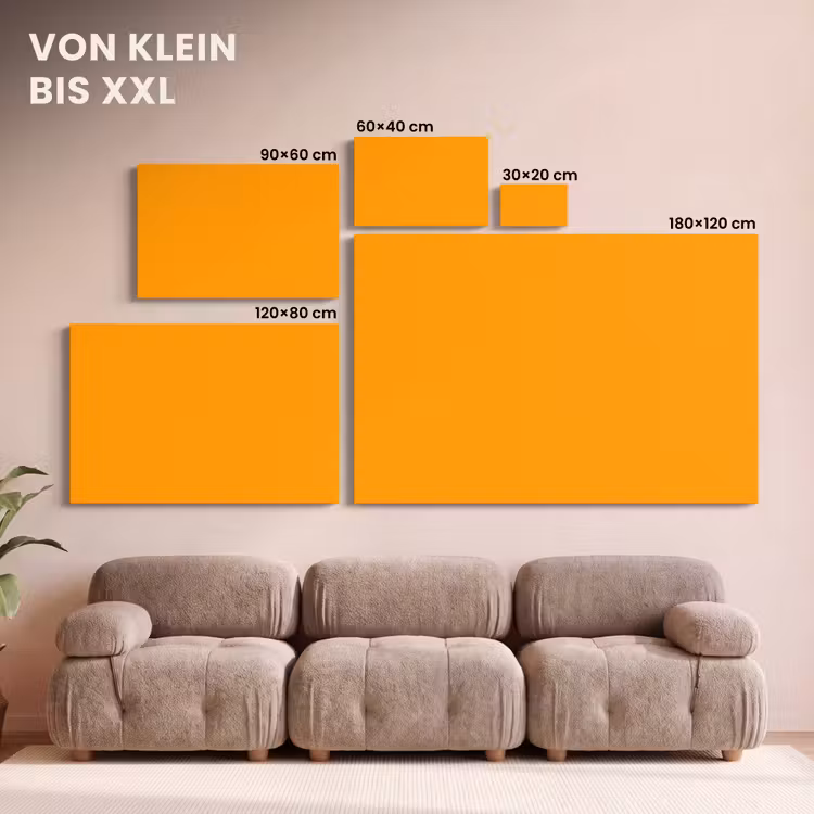Warm - Ochre - Oranje canvas 2cm klein 34 -Xsfeer8_DE