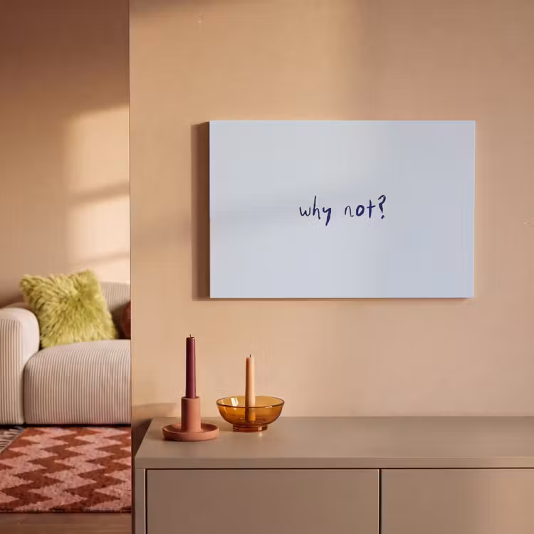 Why not - Blauw - Donker blauw - Quote canvas 2cm klein -sfeer1