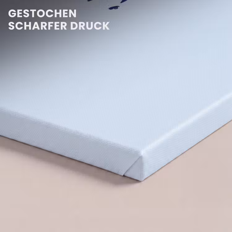 Why not - Blauw - Donker blauw - Quote canvas 2cm klein -uniquesellingpoint_afwerking-onlywow_DE