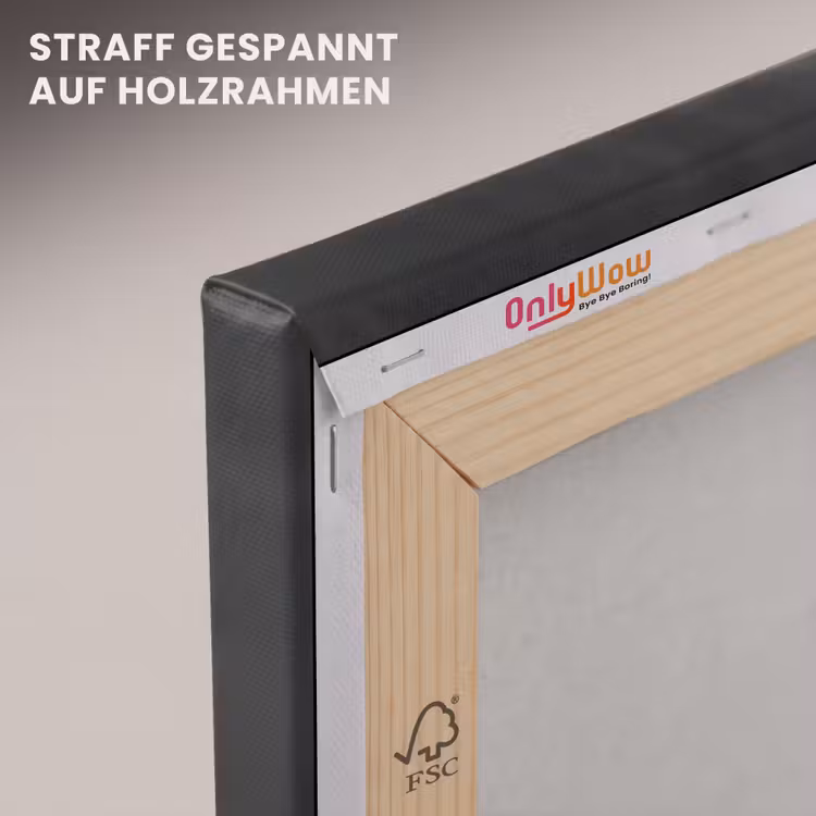 Wasbeer - Cute - Pasta - Tafelkleed - Zwart - Wit canvas 2cm klein -uniquesellingpoint_afwerking-onlywow_DE