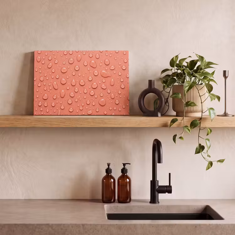 Water - Druppels - Roze canvas 2cm klein -closeup_print_DE