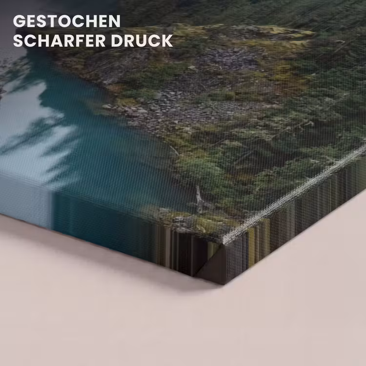 Waterval - Bomen - Bergen canvas 2cm klein -closeup_print_DE