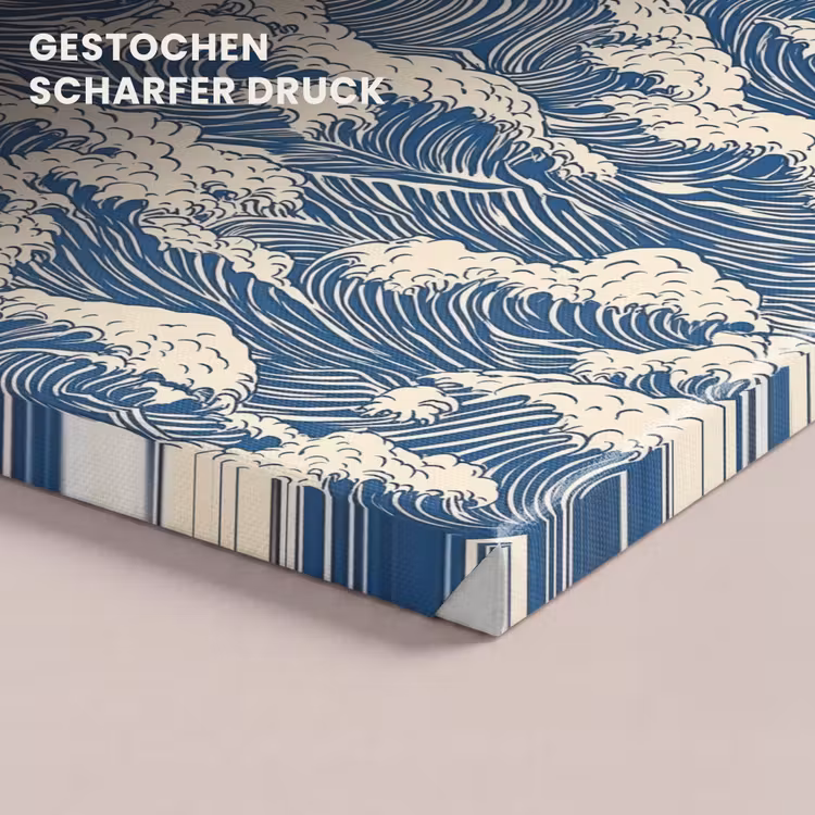 Golven - Klassiek - Blauw canvas 2cm klein 34 -uniquesellingpoint_afwerking-onlywow_DE