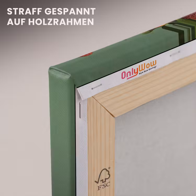 Vrouw - Aardbeien - Frambozen - Bramen - Bessen canvas 2cm klein -uniquesellingpoint_afwerking-onlywow_DE