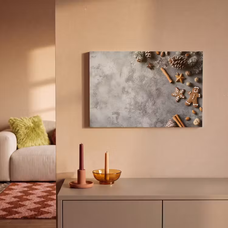Kerst - Bakken - Grijs - Landelijk canvas 2cm klein -sfeer1