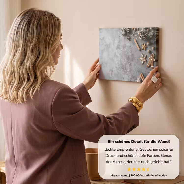 Kerst - Bakken - Grijs - Landelijk canvas 2cm klein -Xsfeer7_DE