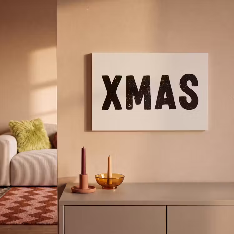 Kerst - Beige - Quotes - Xmas - Feestdagen canvas 2cm klein -sfeer1