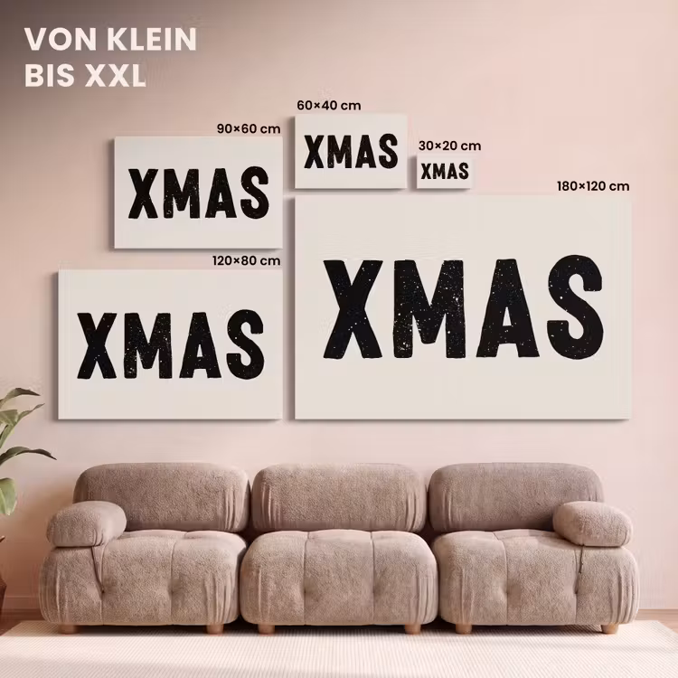 Kerst - Beige - Quotes - Xmas - Feestdagen canvas 2cm klein -Xsfeer8_DE