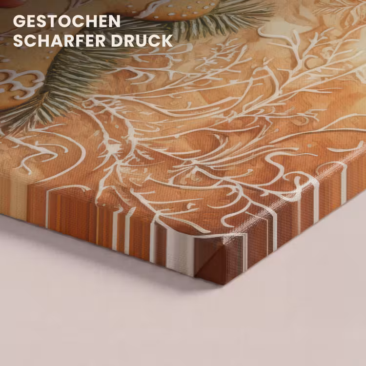 Kerstmis - Koekje - Poppetje - Speculaas canvas 2cm klein -closeup_print_DE