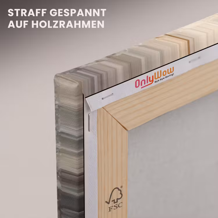 Kerst - Rendier - Winter - Krans canvas 2cm klein -uniquesellingpoint_afwerking-onlywow_DE