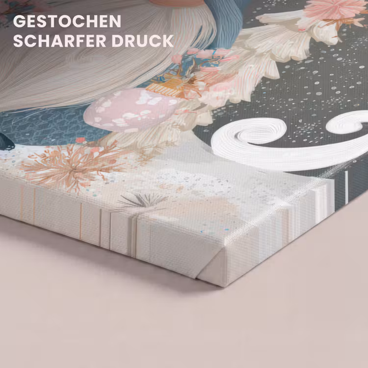 Kerst - Gnomen - Pastel canvas 2cm klein -uniquesellingpoint_afwerking-onlywow_DE