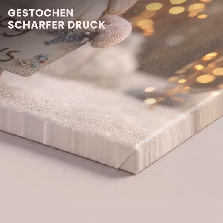Kerst - Gnome - Bord - Kleurrijk canvas 2cm klein -uniquesellingpoint_afwerking-onlywow_DE