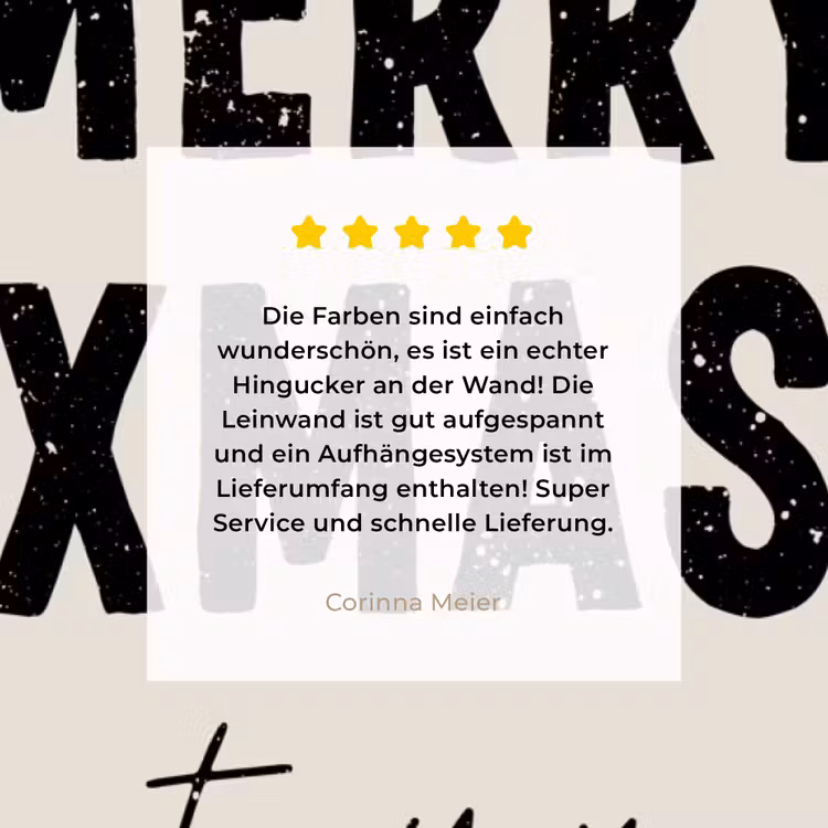 Kerst - Quotes - Merry xmas - Feestdagen - Zwart canvas 2cm klein -Xsfeer7_DE
