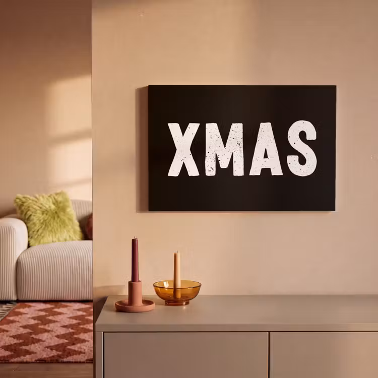 Kerst - Quotes - Xmas - Zwart - Feestdagen canvas 2cm klein -sfeer1
