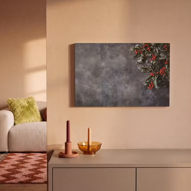 Christmas - Takken - Winter - Rood canvas 2cm klein -sfeer1