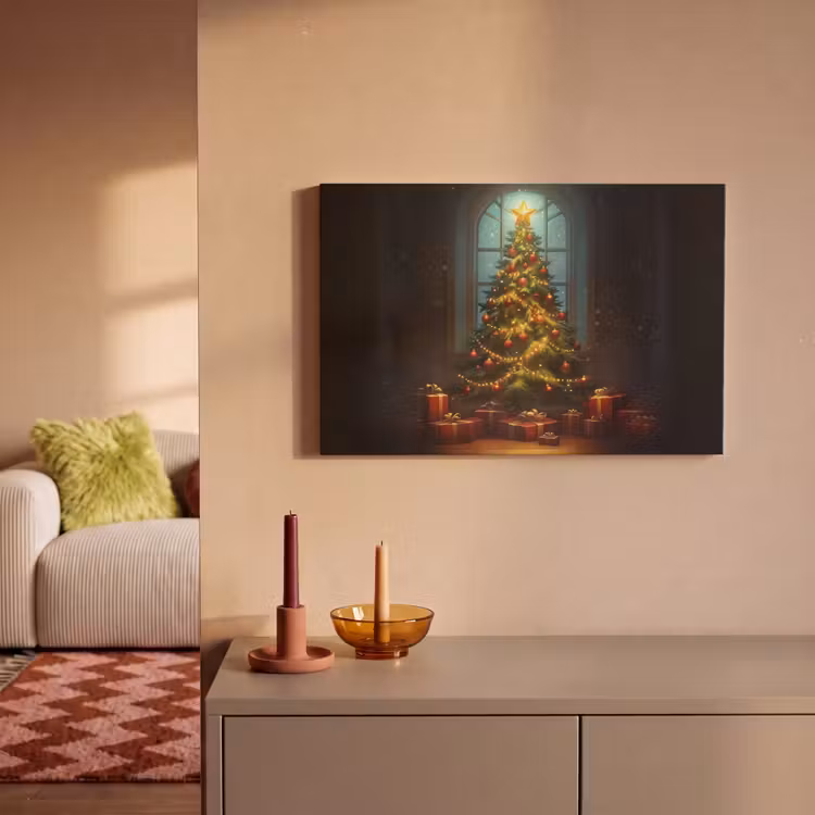 Kerstboom - Cadeau - Kerst - Winter canvas 2cm klein -sfeer1