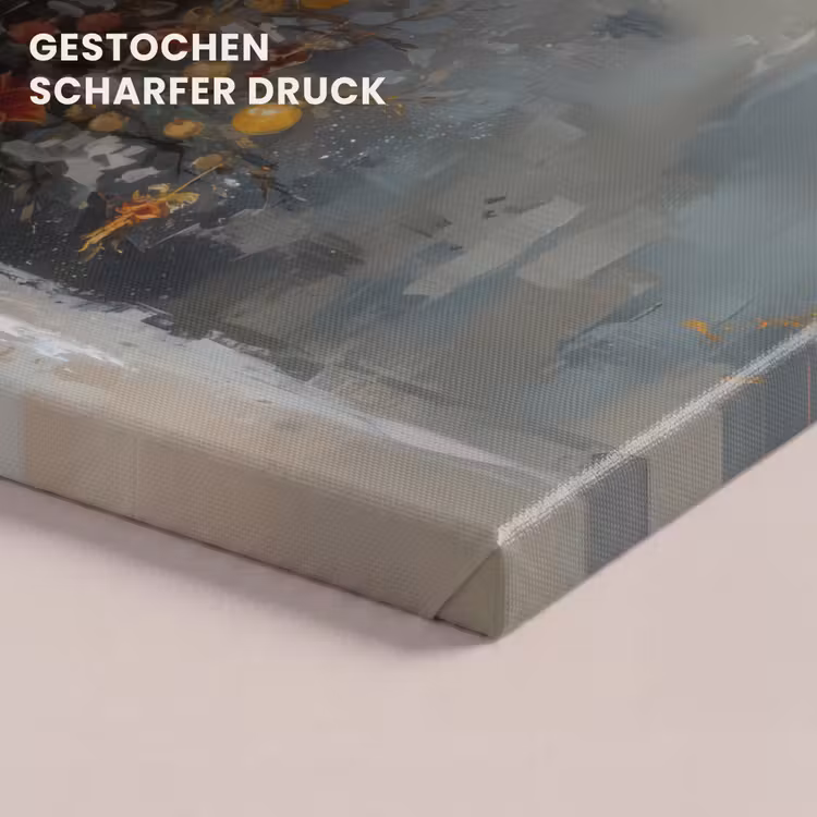 Kerstboom - Cadeaus - Rood - Goud canvas 2cm klein -uniquesellingpoint_afwerking-onlywow_DE