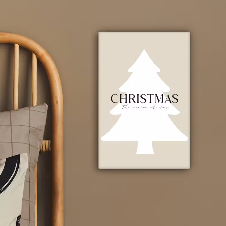 Kerstboom - Japandi - Christmas - Beige canvas 2cm klein -atmosphere_sfeer3_global