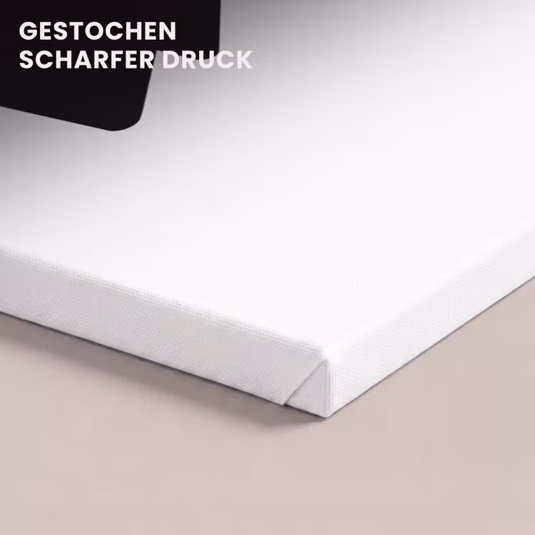 Kerstboom - Zwart - Kerstmis - Feest canvas 2cm klein -closeup_print_DE