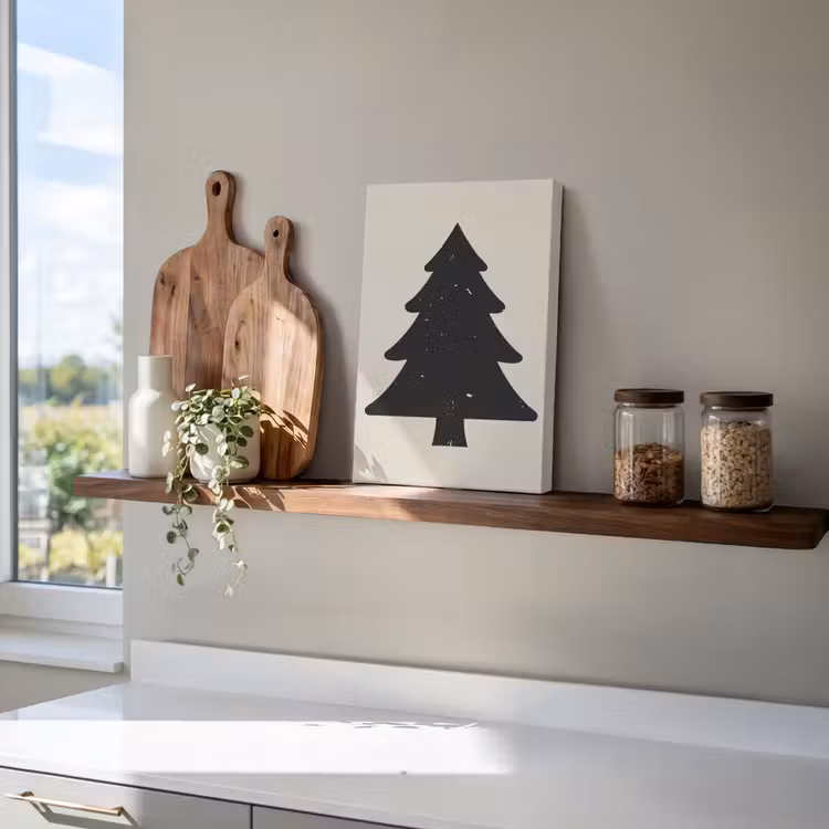 Kerstboom - Zwarte kerstboom - Boom - Japandi canvas 2cm klein -atmosphere_sfeer3_global