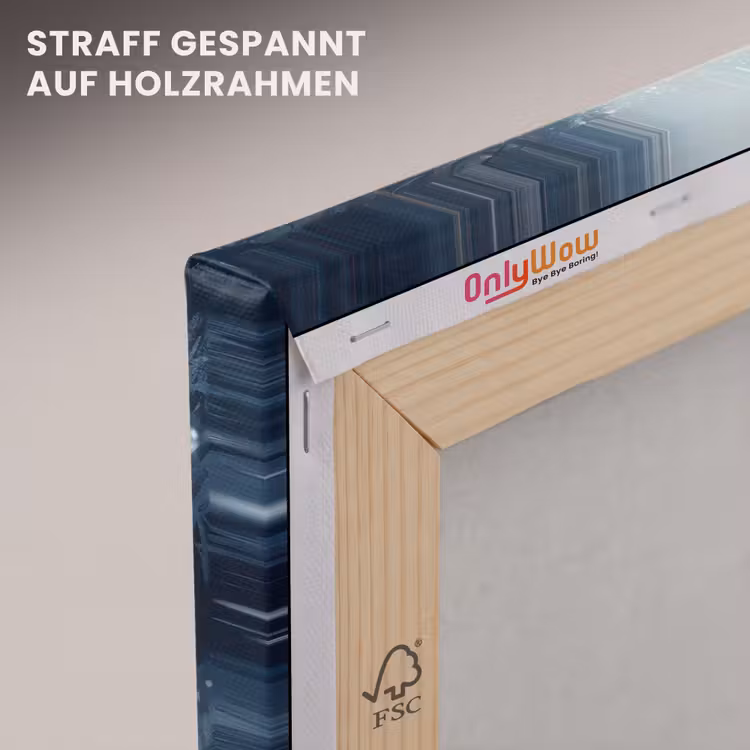 Kerstlicht - Woud - Hert - Donker canvas 2cm klein -uniquesellingpoint_afwerking-onlywow_DE