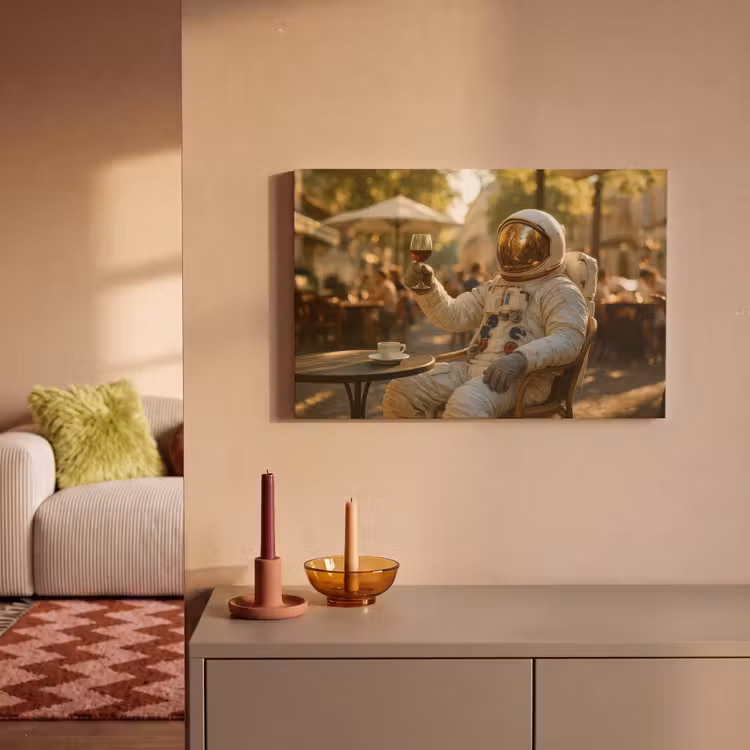 Wijn - Rood - Terras - Koffie canvas 2cm klein -sfeer1