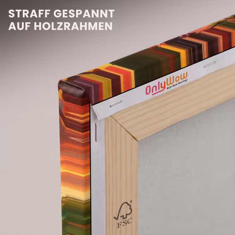 Wijngaard - Druiven - Zonsondergang canvas 2cm klein -uniquesellingpoint_afwerking-onlywow_DE
