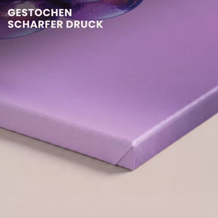 Druif - Disco - Glitter - Paars canvas 2cm klein -uniquesellingpoint_afwerking-onlywow_DE