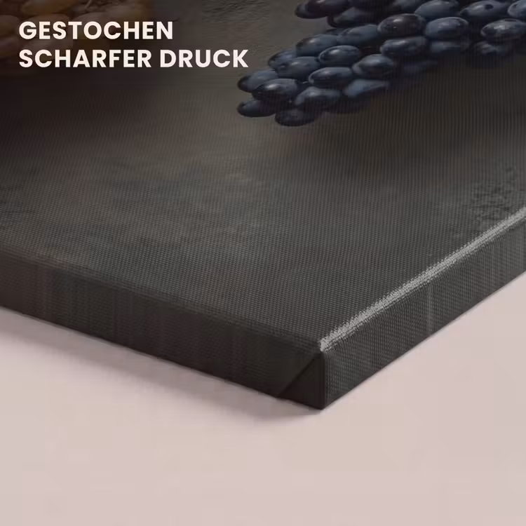 Druiven - Kleurrijk - Muur canvas 2cm klein -uniquesellingpoint_afwerking-onlywow_DE