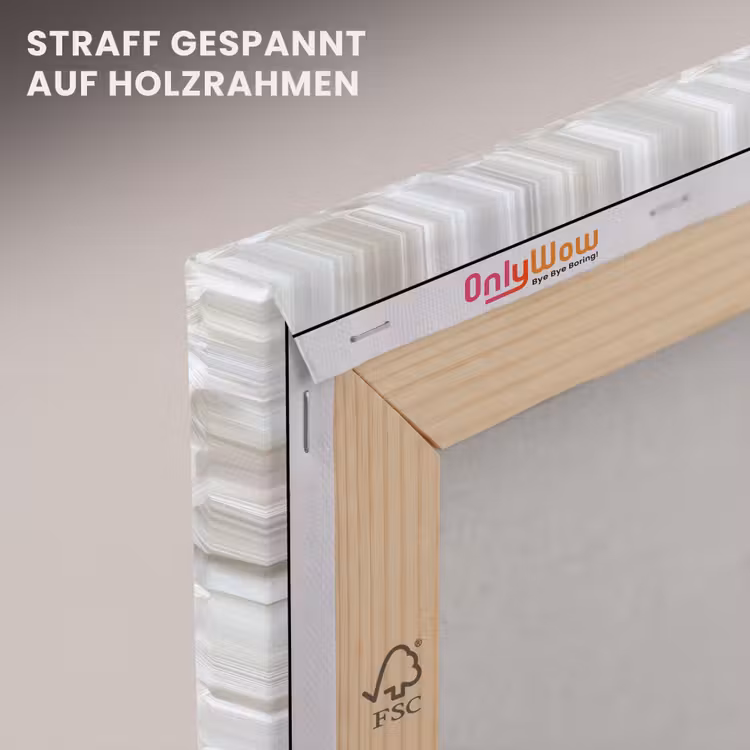 Wit - Penseelstreken - Reliëfeffect canvas 2cm klein 34 -uniquesellingpoint_afwerking-onlywow_DE