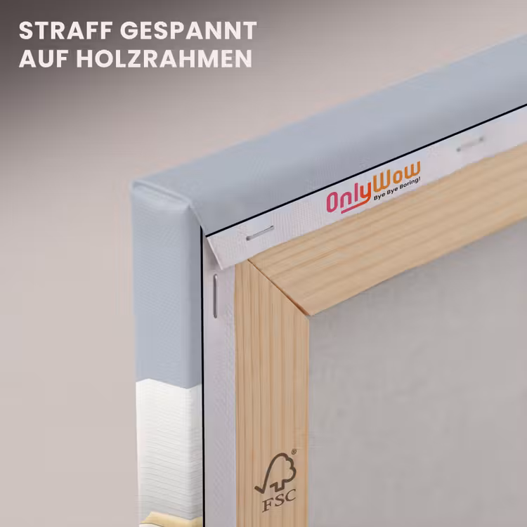 Witte koepels - Helderblauwe lucht - Islamitisch canvas 2cm klein -uniquesellingpoint_afwerking-onlywow_DE