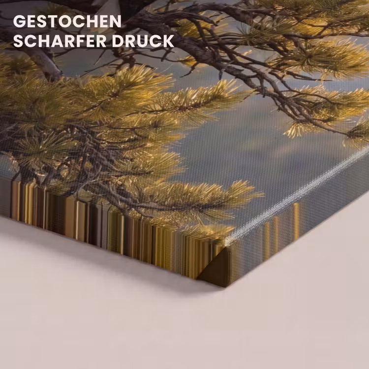 Zeearend - Boom - Bergen - Groen canvas 2cm klein -closeup_print_DE