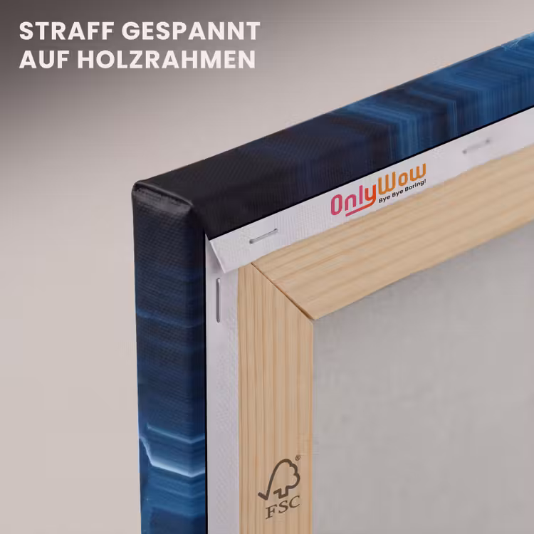 Golven - Blauw - Schuim canvas 2cm klein -uniquesellingpoint_afwerking-onlywow_DE