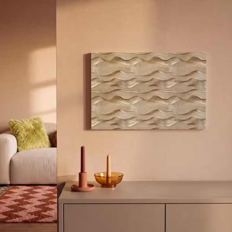 Golven - Patroon - Goud canvas 2cm klein 34 -sfeer1