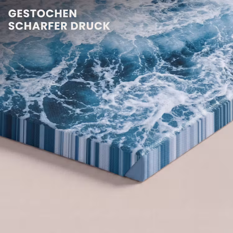 Golven - Oceaan - Blauw canvas 2cm klein -closeup_print_DE