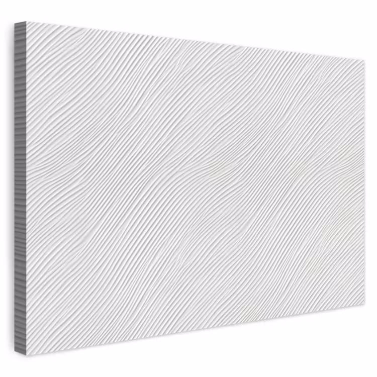 Golven - Ribbels - Wit canvas 2cm klein 34 -3d