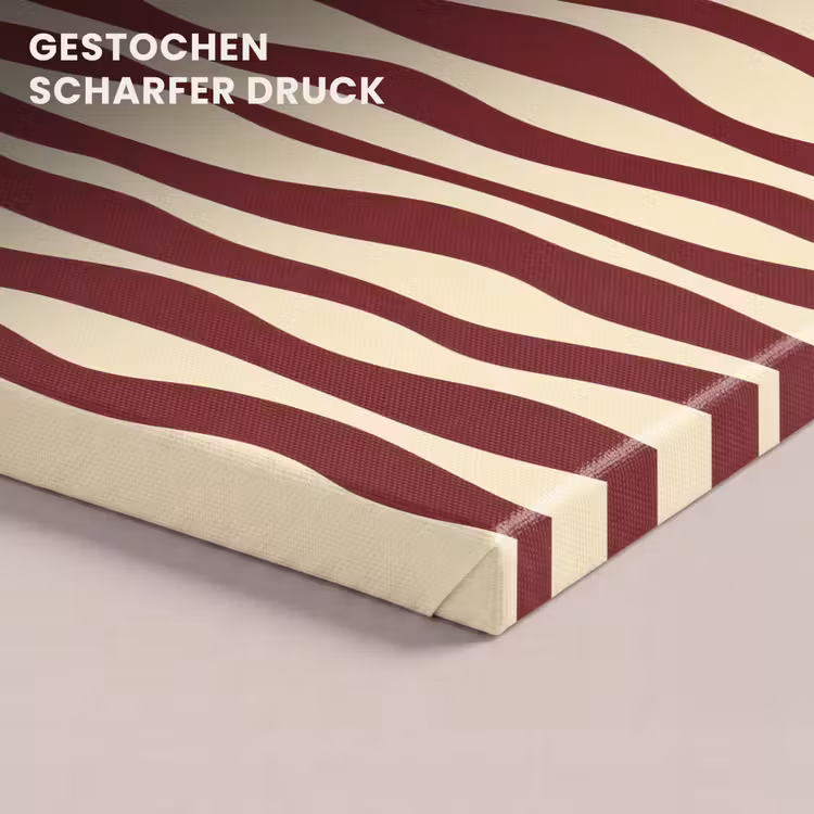 Golven - Rood - Patroon - Crème canvas 2cm klein 34 -closeup_print_DE