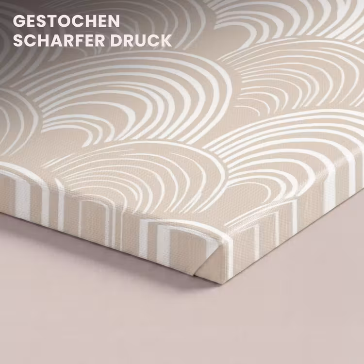 Golven - Structuur - Beige canvas 2cm klein 34 -closeup_print_DE