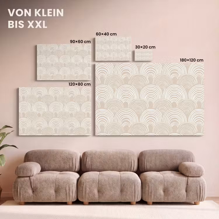 Golven - Structuur - Beige canvas 2cm klein 34 -Xsfeer8_DE