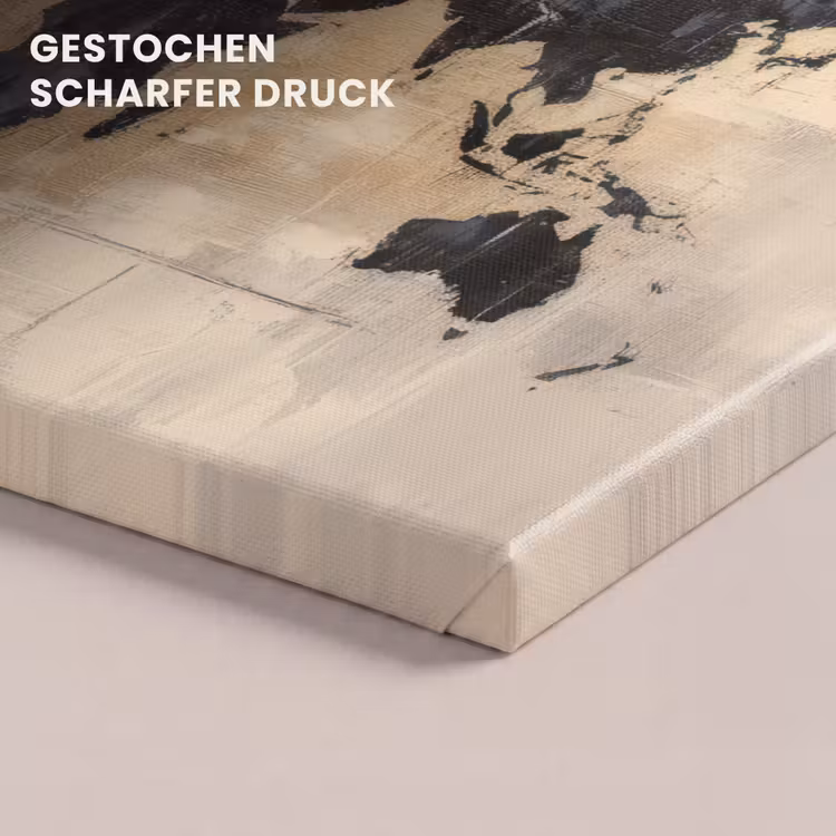 Wereldkaart - Goud - Zwart - Abstract canvas 2cm klein -closeup_print_DE