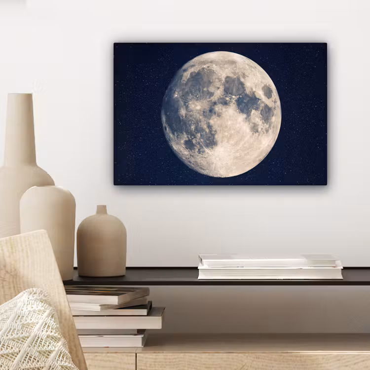 Ruimte - Maan - Kosmos canvas 2cm klein -sfeer6