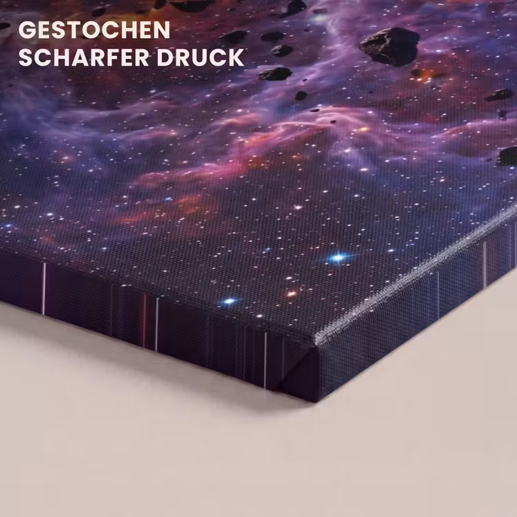 Space - Stars - Abstract - Colorful canvas 2cm klein -uniquesellingpoint_afwerking-onlywow_DE