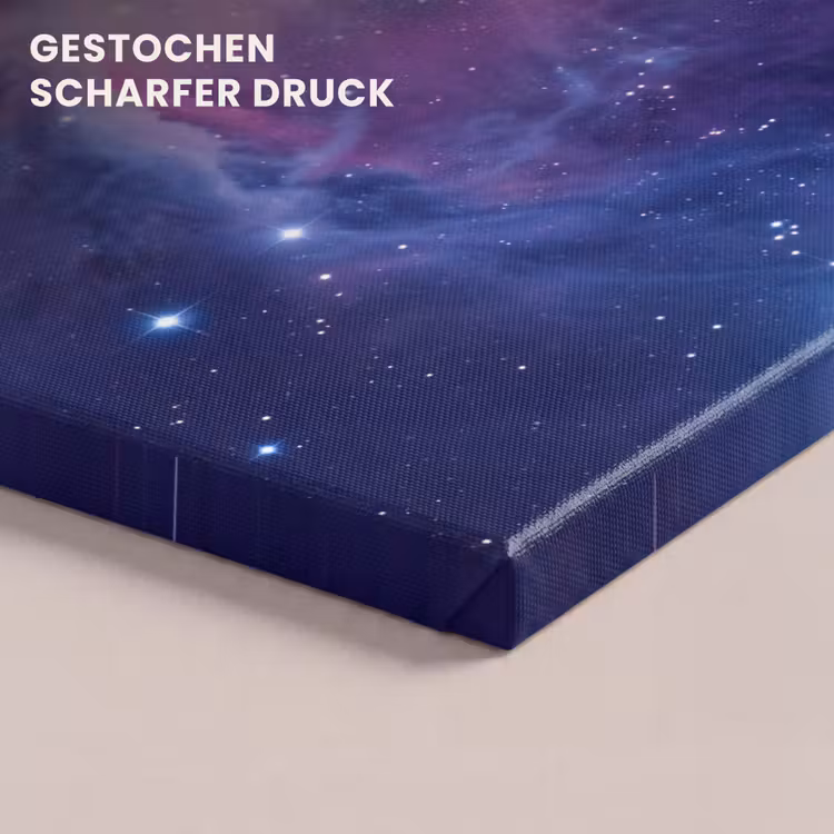 Ruimte - Sterren - Kleurrijk canvas 2cm klein -uniquesellingpoint_afwerking-onlywow_DE