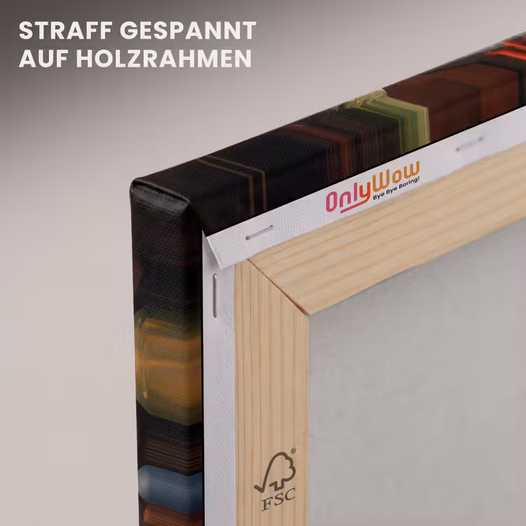 Gnooms - Kerst - Raam - Kleurrijk canvas 2cm klein -uniquesellingpoint_afwerking-onlywow_DE