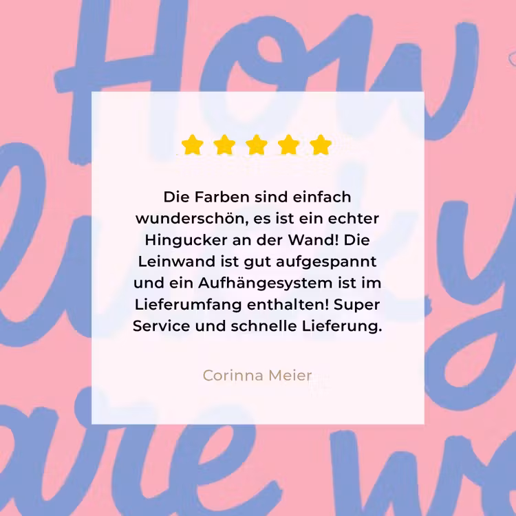 How lucky are we - Klavervier - Roze - Blauw canvas 2cm klein -Xsfeer7_DE